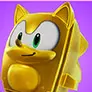 Gold Sonic Sprite in Fortnite